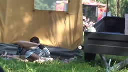 Slut Gets Fucked at Festival Public on voyeur camera