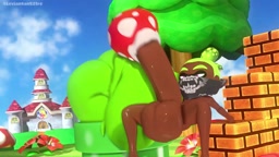 Piranha Plant Sucking Inklings Cock