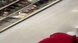 Sneaky cum on thick ebony