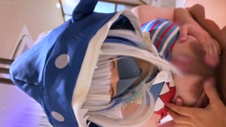 【フル動画】ボテ腹ぐらちゃん🦈「おっぱいデカすぎてワロタ💓」低身長Hカップ妊婦レイヤーと中出しコスえっちに初挑戦💕（臨月2）