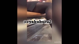 野外黒ストおもらし