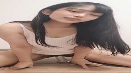 黒髪美女のディルドオナニー