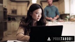 Small Town Girl Lulu Chu Gets Horny While Hearing Roommate Raw Dirty With Slimthick Vic