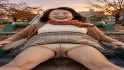 人妻滑り台パンチラ (20)