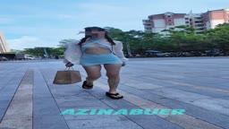 azinabuer ノーパンワンピース露出