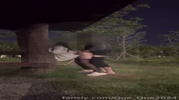 Ko l 007 공원 정자에서 스릴감 넘치는 야노