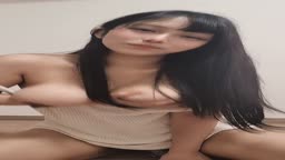 黒髪美女のディルドオナニー②