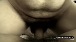 Bush Penetration Close-Up - Hairy Amateur Mature Girl POV
