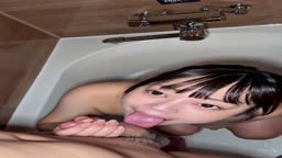 「もう勃ってるよぉ」主観舌フェラ