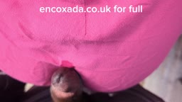 Encoxada white girl cum