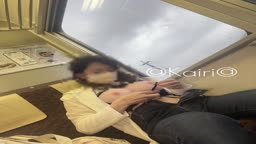 【露出】電車でペニクリいじり