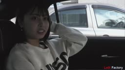 車内フェラ抜き　射精カウンター付き