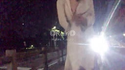 【露出】夜の交差点で