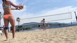 日本 ビーチバレー　ハプニング２