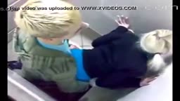Teenagers fucking in bathroom voyeur