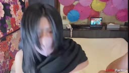 【ストチャ】黒髪生中マンカス娘と配信