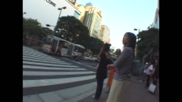 素人 ■プリカラ　550Fcup美爆乳にプリクラで手コキ