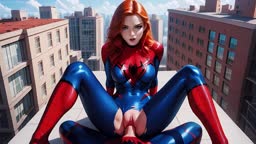 美しいスパイダーウーマン