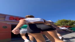 Public ass teen