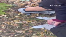 野外 p活　手コキ