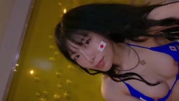 代表水着の娘とハメ撮り