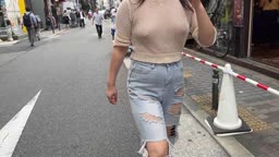 【オリジナル】Kさん乳首透け露出