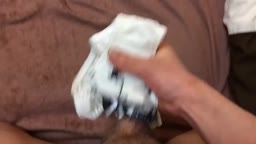 _のパンツにぶっかけ