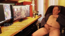 Jerking to teens at the MyO21 Lentekriebels sex education event! (18+)