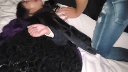 【顔晒し】美貌の女がクズ男の博打代を借りに来たのでビルで他人汁飲ませた後ホテルで無許可中出し