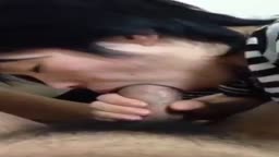 ねっとりした舌使いが気持ちよさそうなフェラ