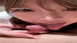 金髪キャラの主観舌フェラ
