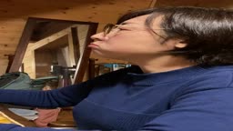 妻の普段着顔出し