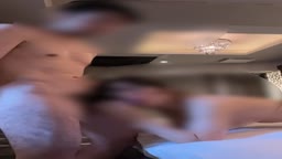 悶えながらフェラする介護士妻