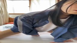 黒髪ディルドオナ