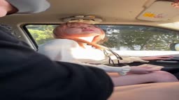 デリヘル店車内フェラ5