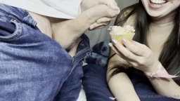 Cum on food compilation