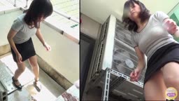 閲覧注意②　OL　ベランダ