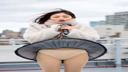 【AI】ごめんなさい、風が強くてパンティが見えちゃってます 22
