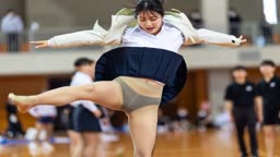 【AI】社内運動会パンティショット、スロー再生 7