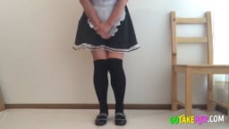 Cosplay Japanese Maid Pees in HD Homemade Video