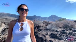 Public Solo Female Masturbation And Squirting On The Rocks With Gaia On Top