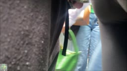 tall blonde teen encoxada
