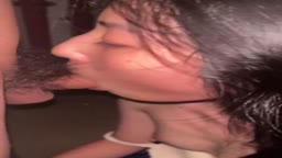 フェラ　野外　口内