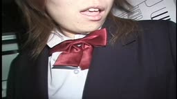モザ JK風 パンチラ ハミ毛