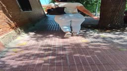 Big ass in street