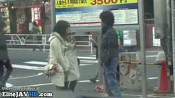 Japanese sweet babe satisfies horny man