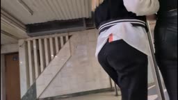 Blonde's ass after Deadpit's cumshot