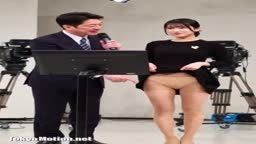 【AI】女子アナに生パンスト紹介番組やらせてみた 7