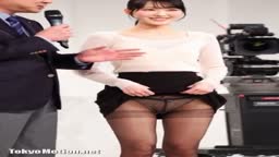 【AI】女子アナに生パンスト紹介番組やらせてみた 10
