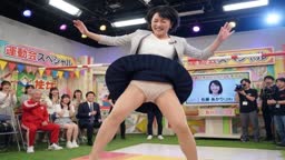 【AI】社内運動会パンティショット、スロー再生 17